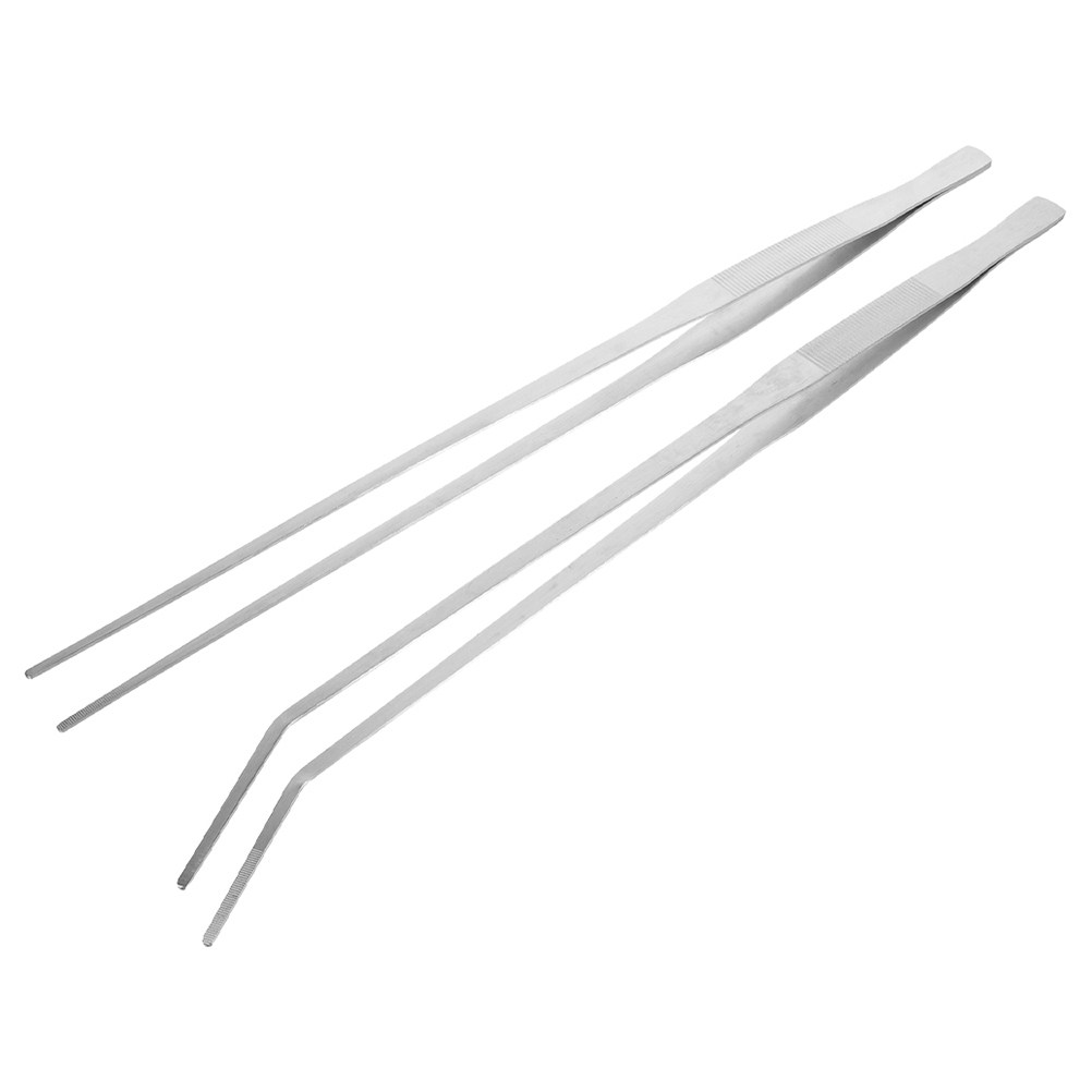 Aquarium Fish Long - 2Pcs Long Aquarium Tweezers Metal Feeding