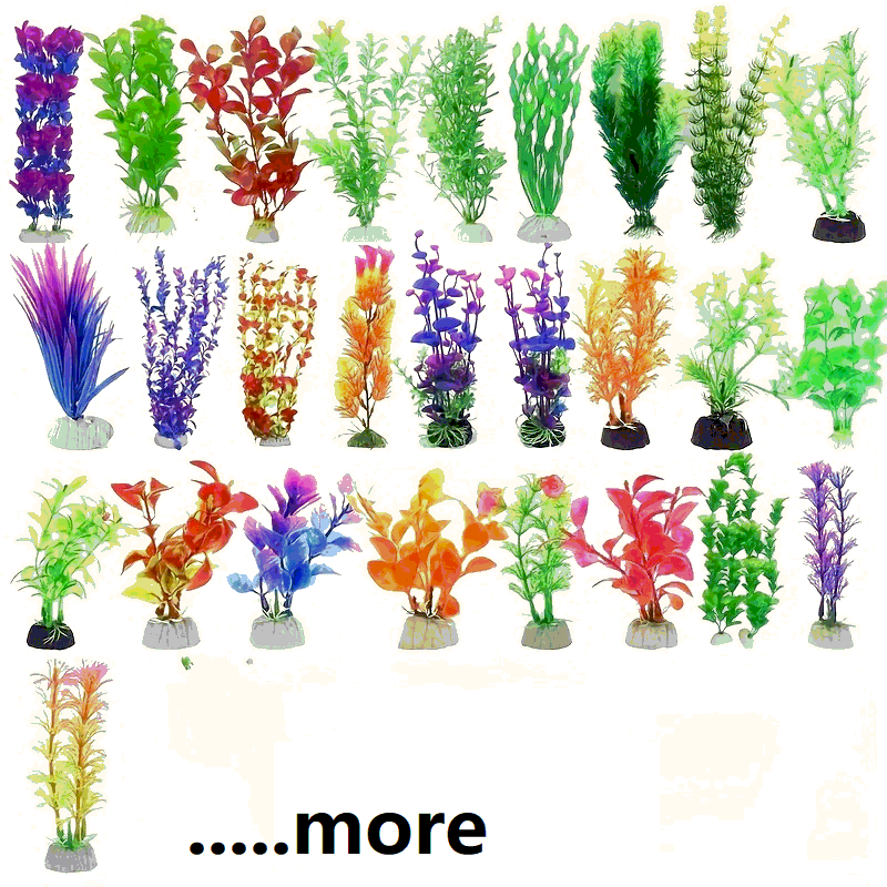 Aquarium Fish Only - Artificial Underwater Plastic Plants Aquarium Fish