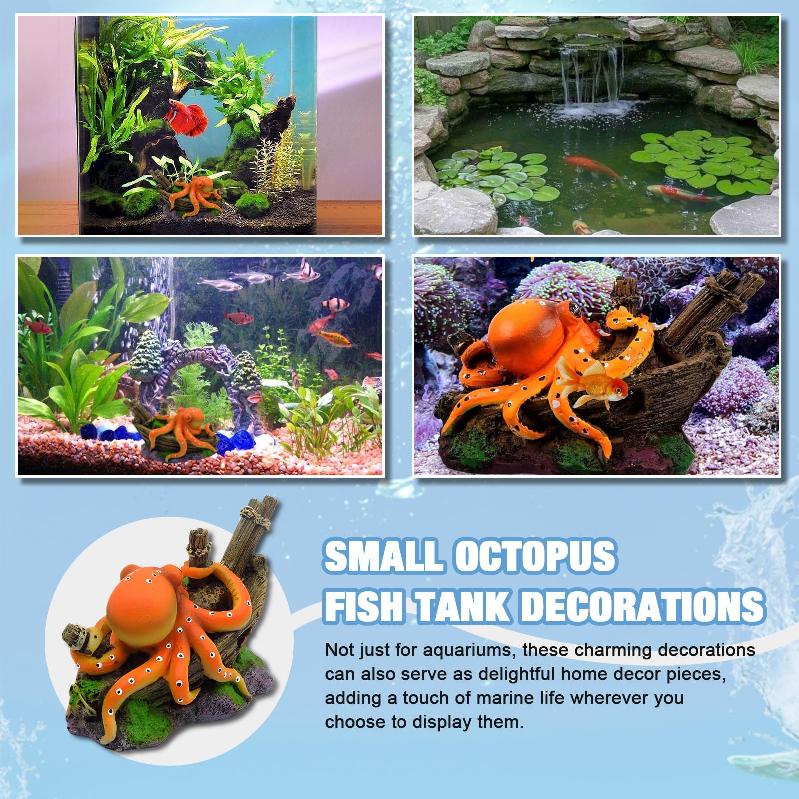 Resin Octopus Statue Ornaments - Aquarium Fish Only recension och pris