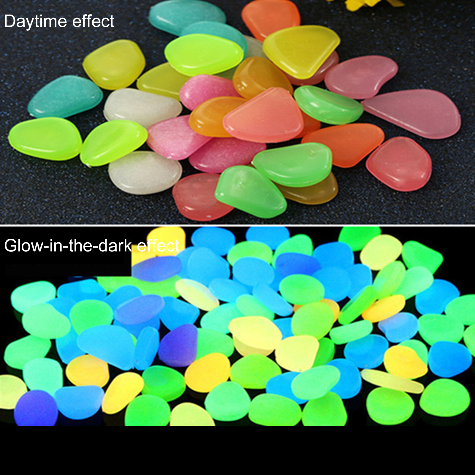 200-1000 Pcs Luminous Rock Sto - Aquarium Decoration Rock recension och pris