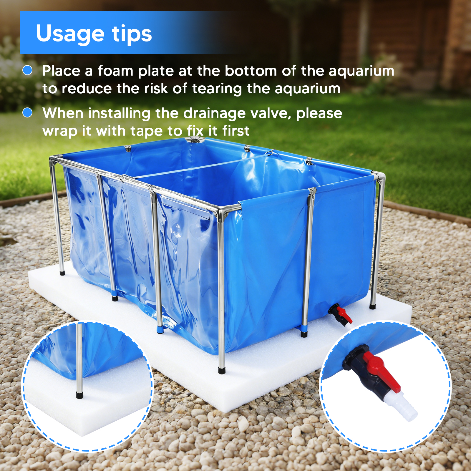 KOI Aquarium Tank with Frame & - Aquarium Goldfish recension och pris