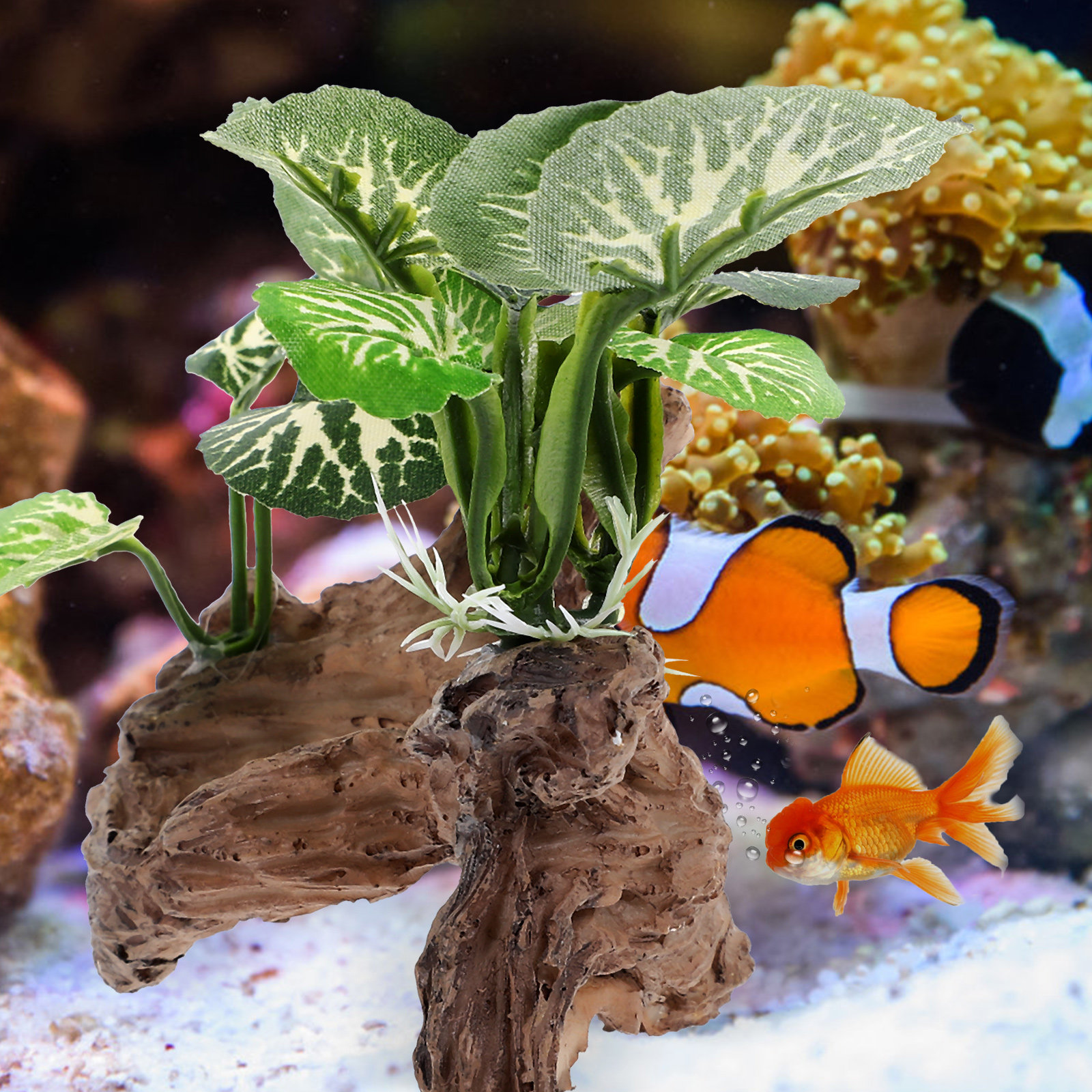 Aquarium Landscape Trunk Artif - Aquarium Fish Hideout recension och pris