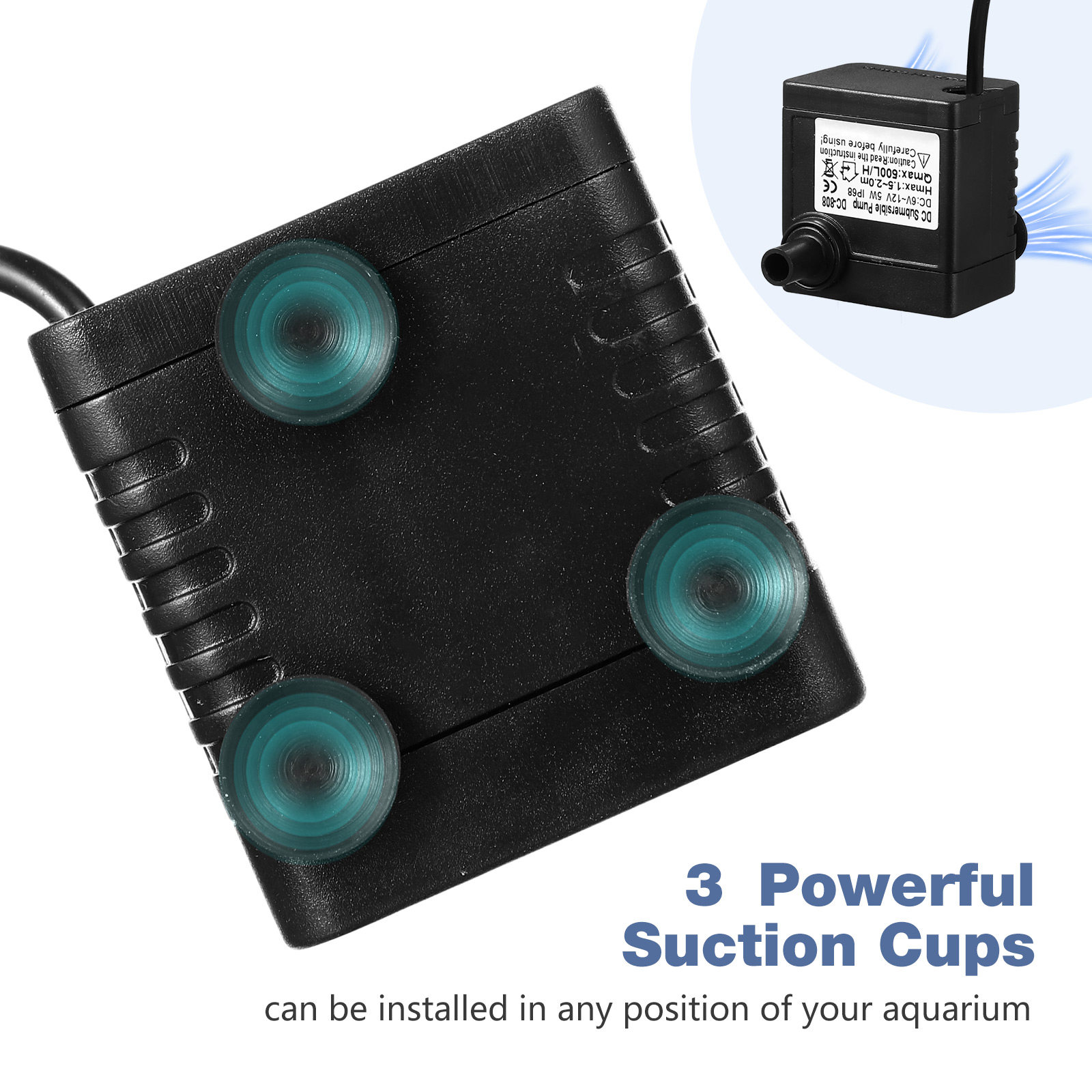-12V 5W Black Submersible Wate - Aquarium Fish Rate recension och pris