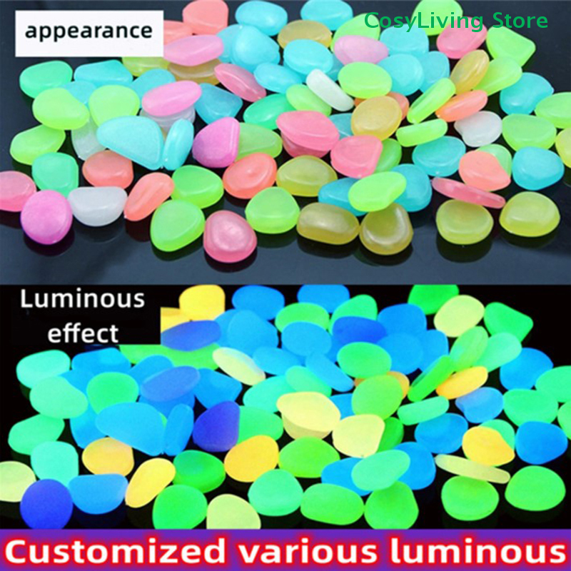100Pcs/Bag Outdoor Luminous St - Aquarium Decoration Rock recension och pris