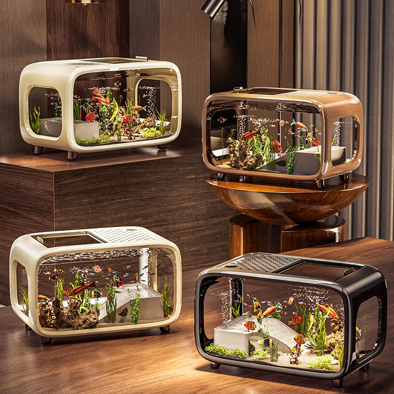 Luxury Covered Desktop Fish Ta - Aquarium Goldfish recension och pris