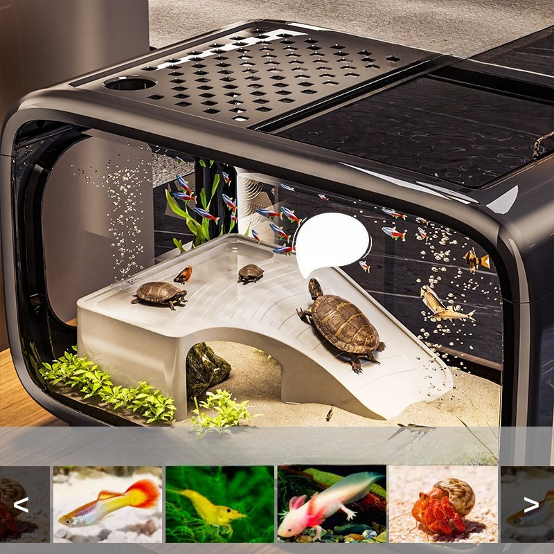 Luxury Covered Desktop Fish Ta - Aquarium Goldfish recension och pris