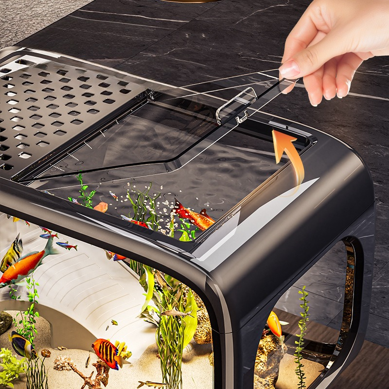 Luxury Covered Desktop Fish Ta - Aquarium Goldfish recension och pris