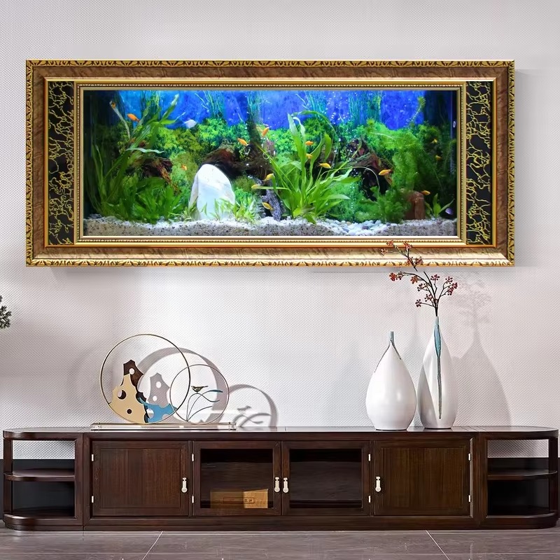 Wall-Mounted Picture Frame Gla - Fish In Aquarium Picture recension och pris