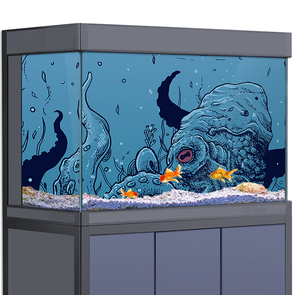 Aquarium Background Sticker -  - Aquarium Fish Monster recension och pris