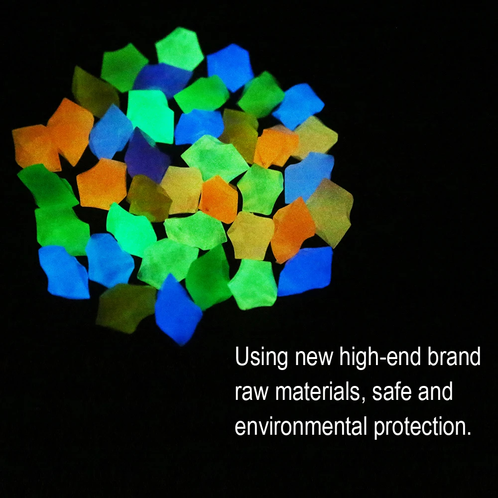300Pcs Glow Rocks in The Dark  - Aquarium Decoration Rock recension och pris
