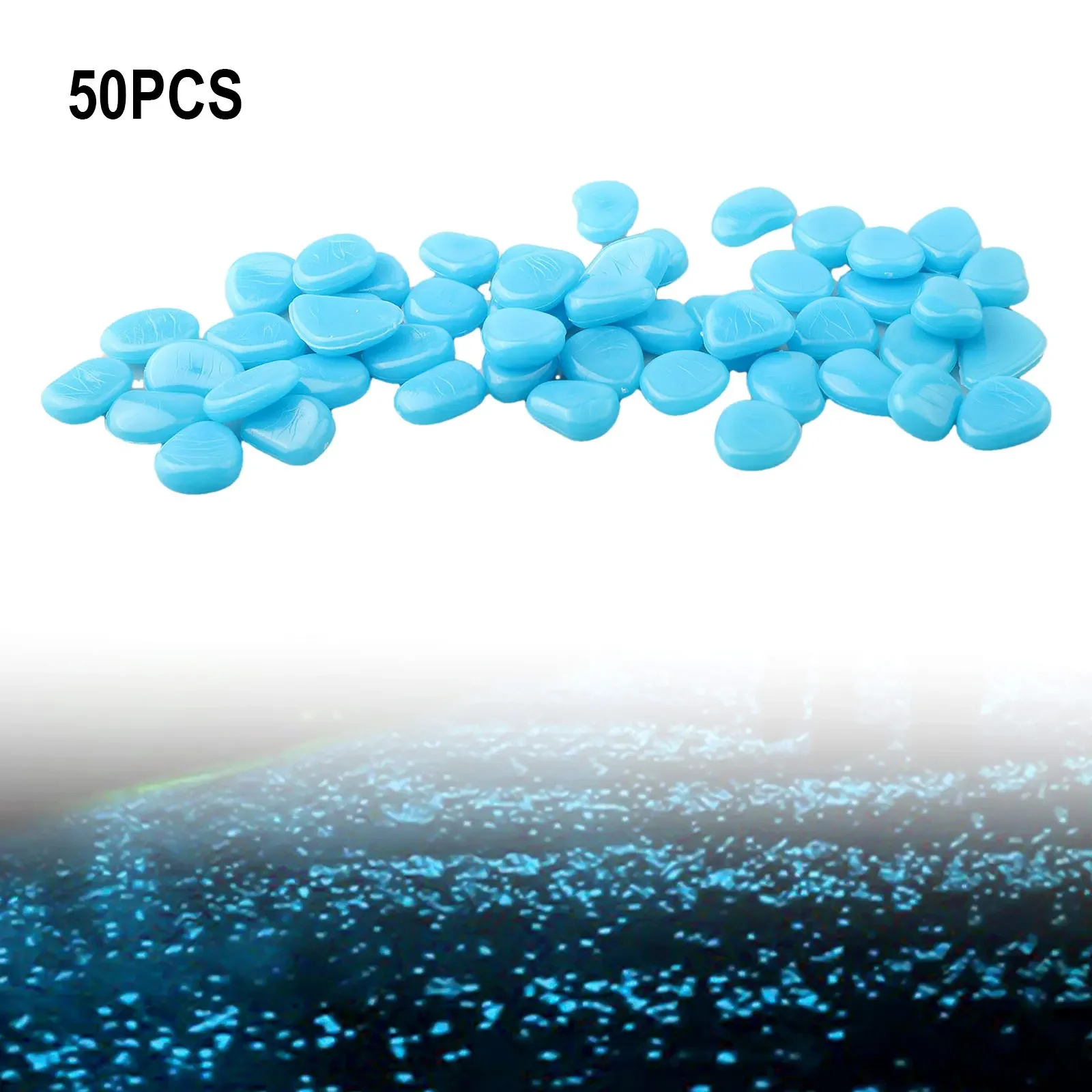 50PCS/Set Glow In The Dark Peb - Aquarium Decoration Rock recension och pris
