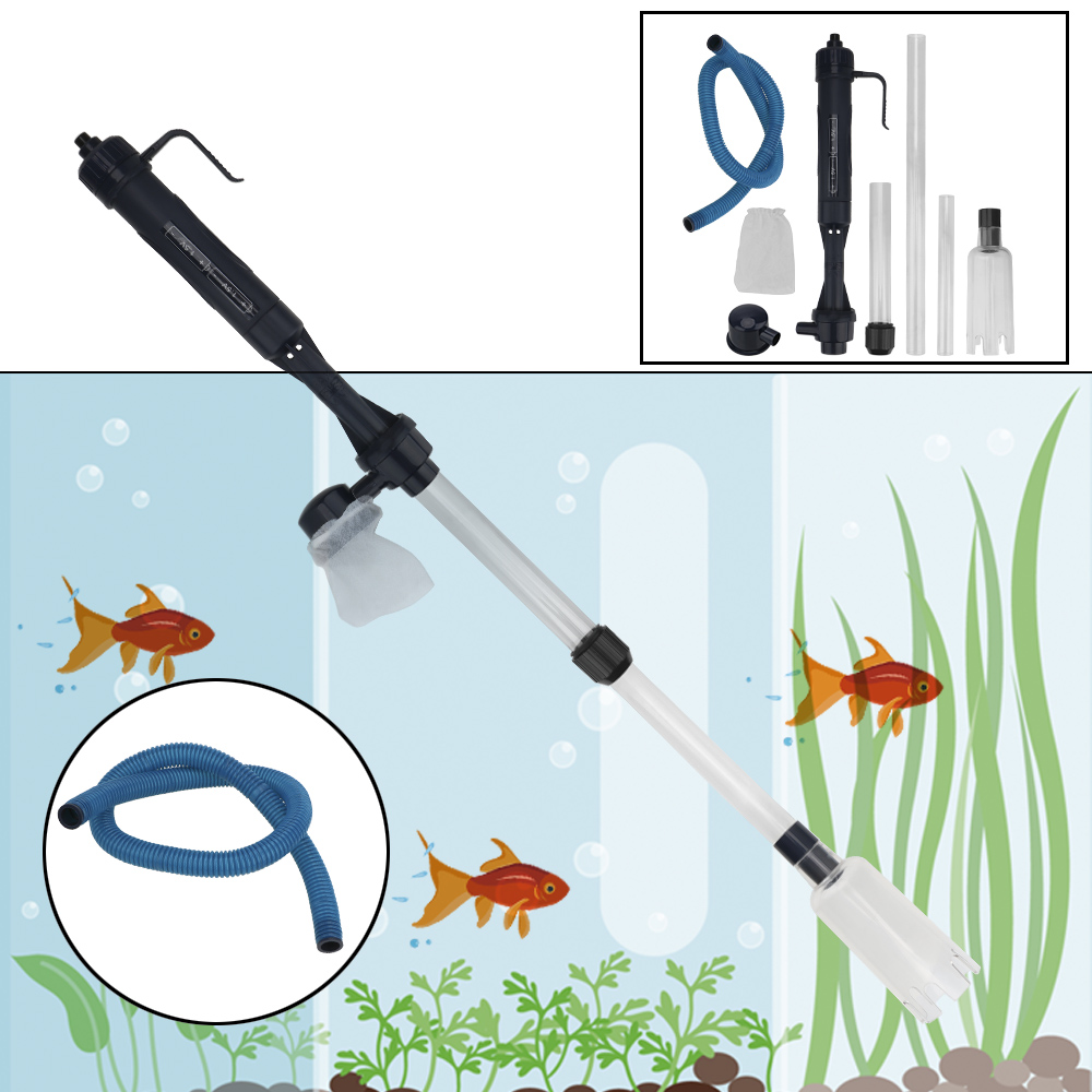 Electric Water Change Pump Gra - Aquarium Fish Waste Collector recension och pris