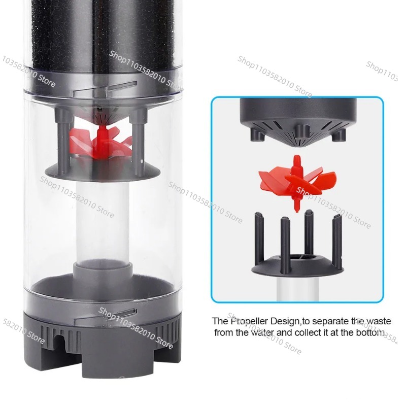 Transparent Desktop Plastic Aq - Aquarium Fish Waste Collector recension och pris