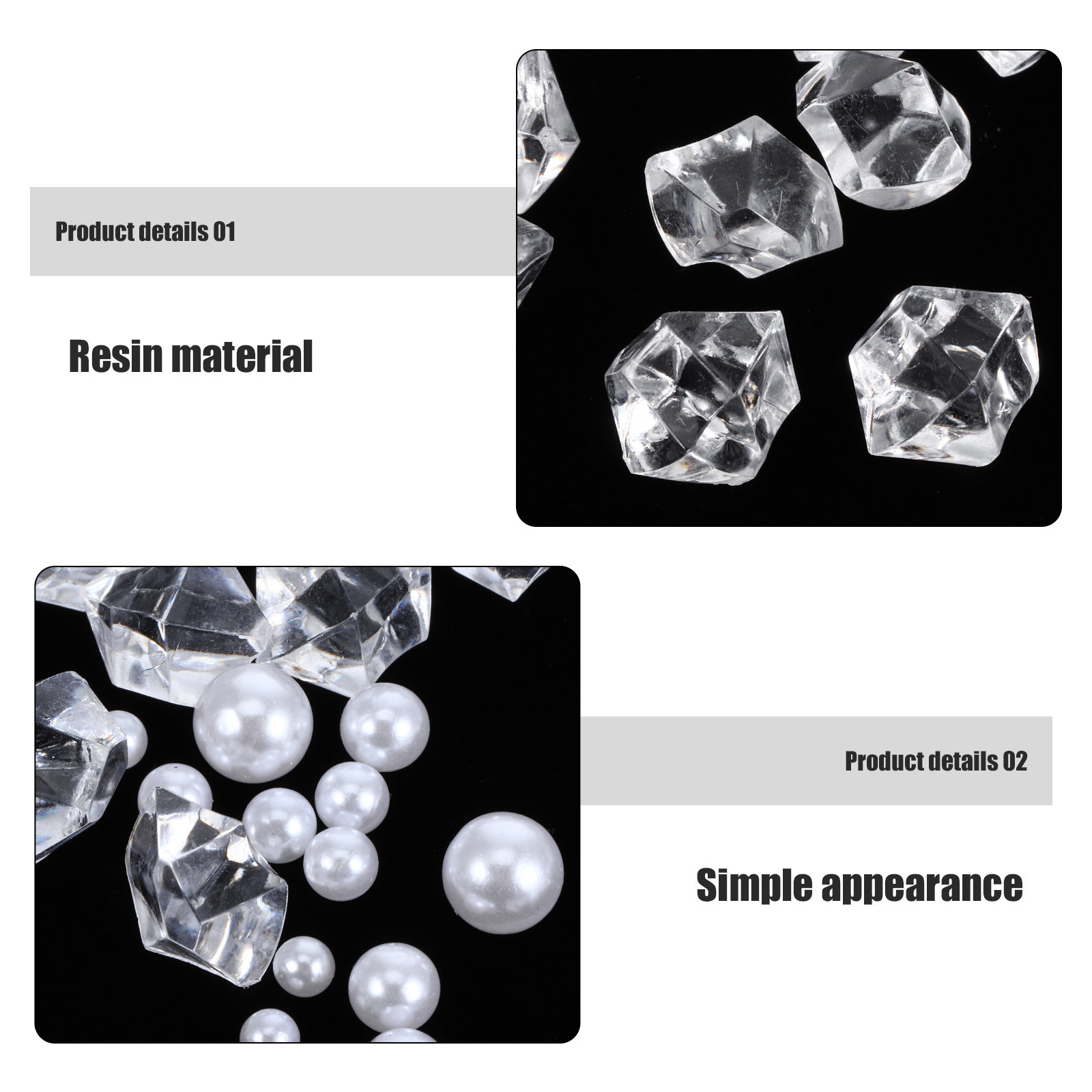 1Pack Pearl Crystal Stones Cle - Aquarium Decoration Rock recension och pris