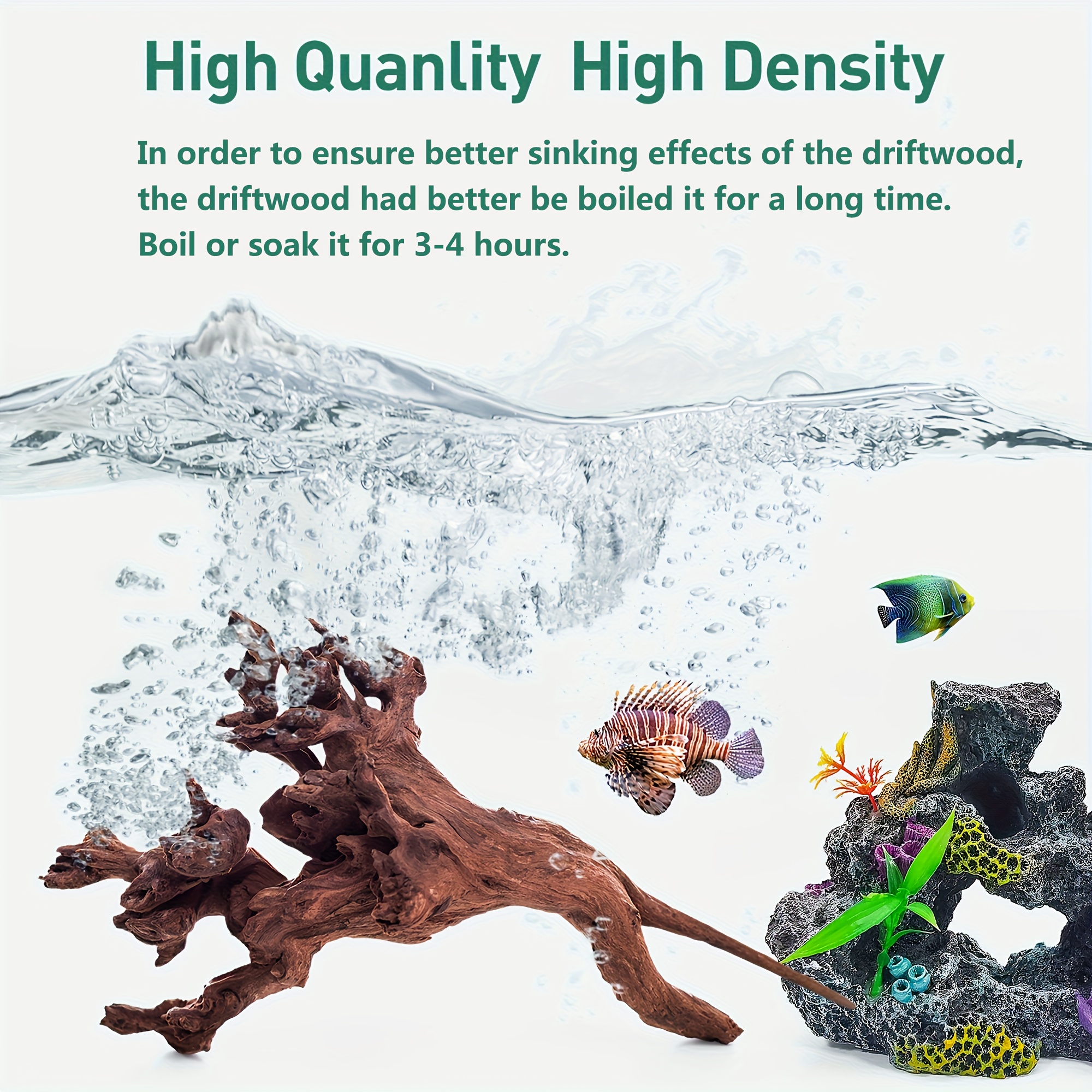 3pcs Natural Large Driftwood F - Aquarium Fish Hideout recension och pris