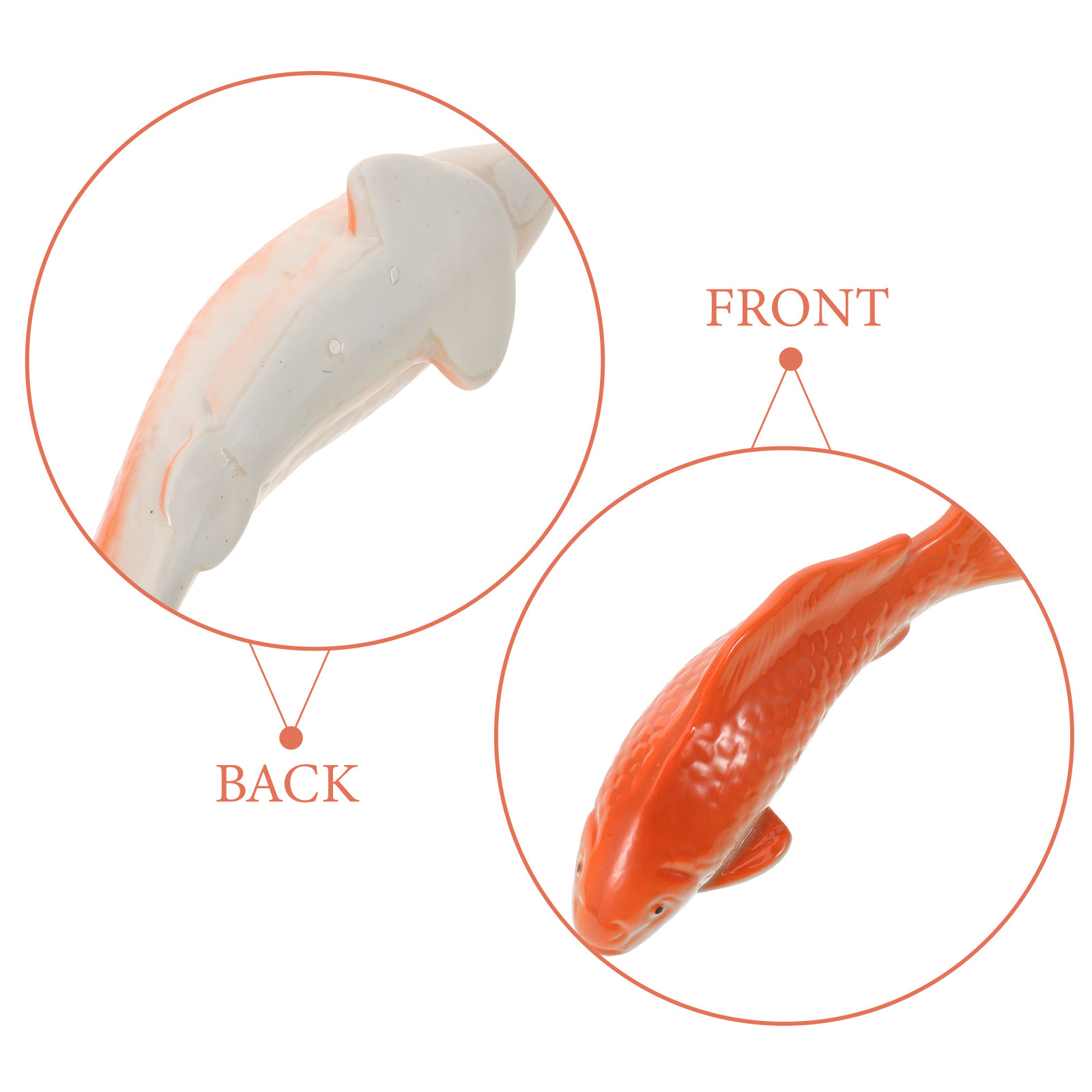 Ceramic Goldfish Sculpture Dec - Aquarium Fish Long recension och pris