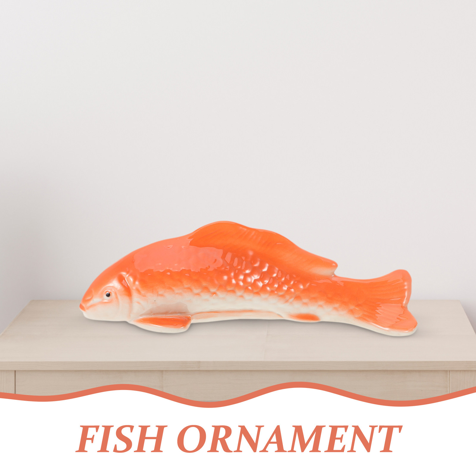 Ceramic Goldfish Sculpture Dec - Aquarium Fish Long recension och pris