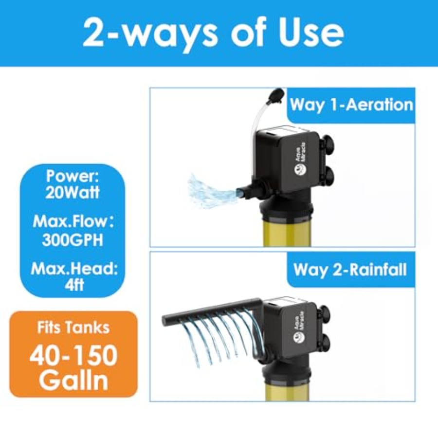 Internal Power Filter for 40-1 - Aquarium Fish Rate recension och pris