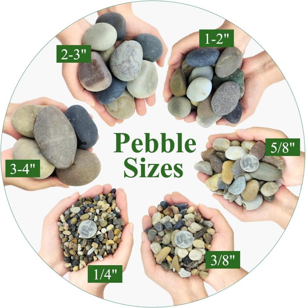 5lbs Natural River Gravel for  - Aquarium Decoration Rock recension och pris