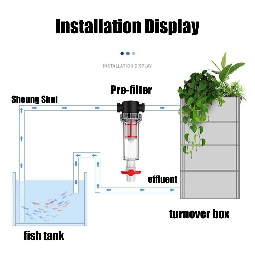 1/2 3/4 Female Thread Aquarium - Aquarium Fish Waste Collector recension och pris