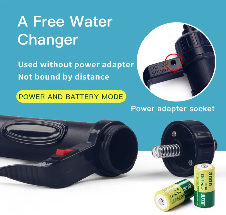 Electric Water Changer Vacuum  - Aquarium Fish Waste Collector recension och pris
