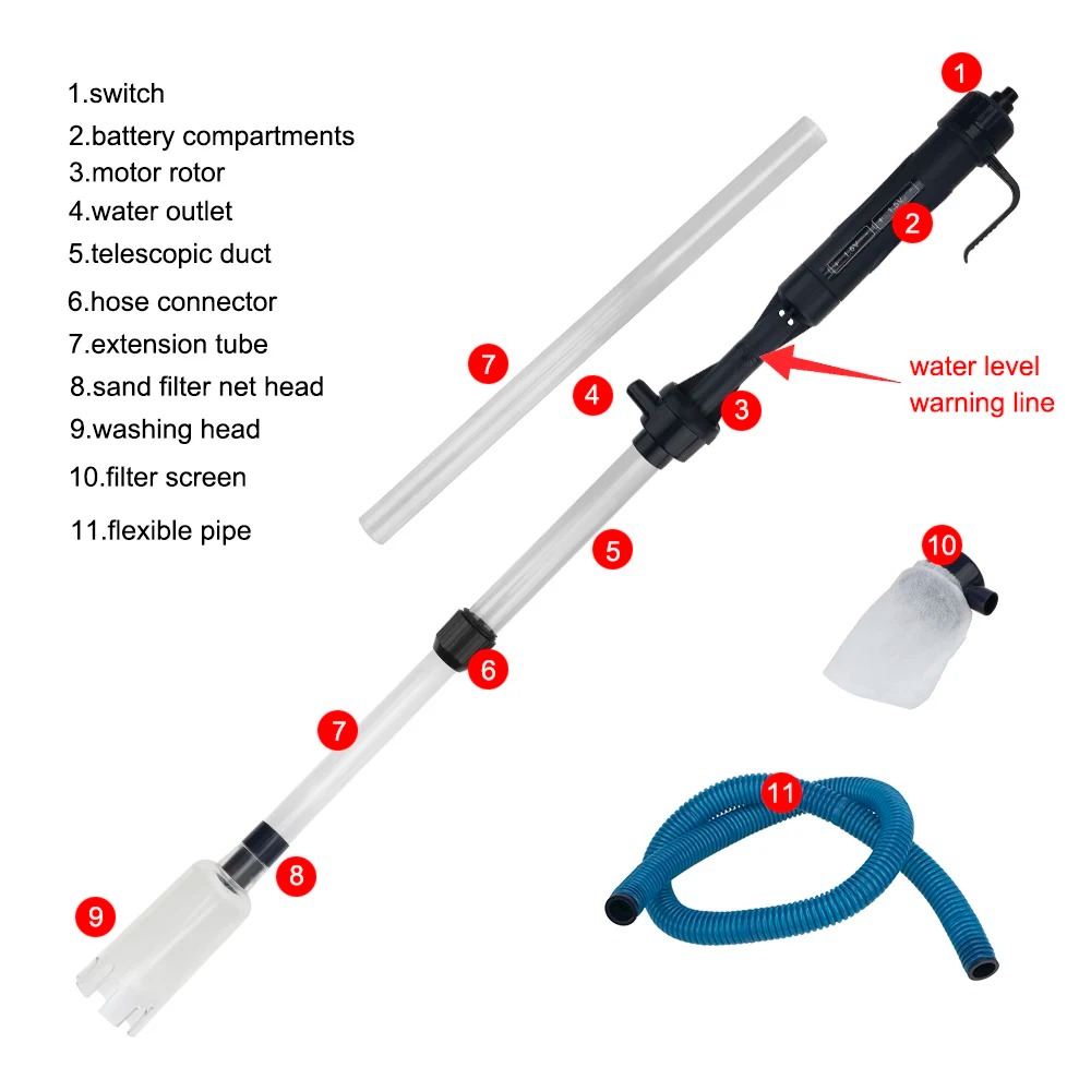 Waste Remover Filters Tools Aq - Aquarium Fish Waste Collector recension och pris
