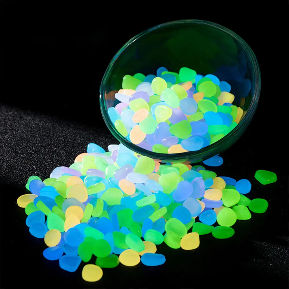 100Pcs Pebbles Glow In The Dar - Aquarium Decoration Rock recension och pris