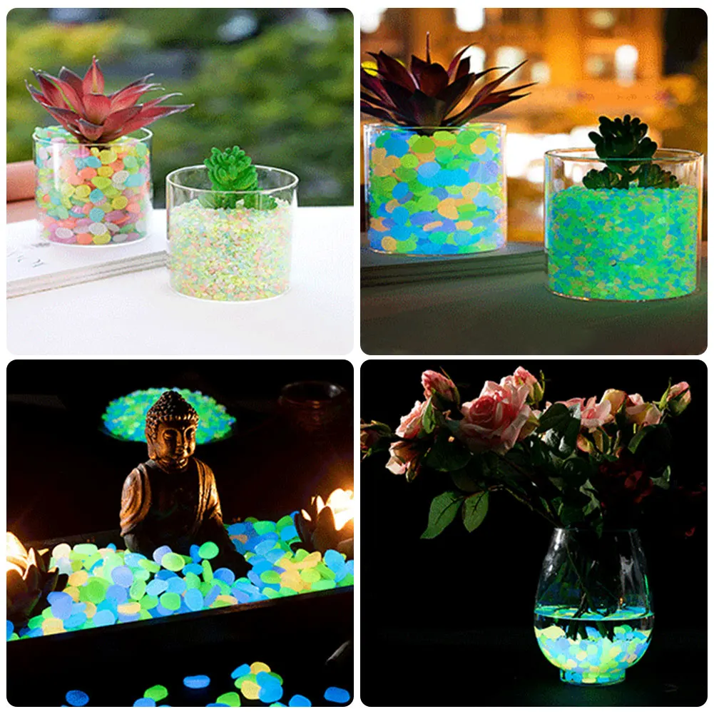 100Pcs Pebbles Glow In The Dar - Aquarium Decoration Rock recension och pris