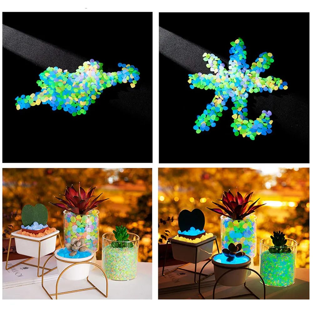 100Pcs Pebbles Glow In The Dar - Aquarium Decoration Rock recension och pris