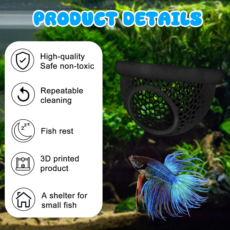 Ring FLoatinG Betta Hide Shrim - Aquarium Fish Hideout recension och pris