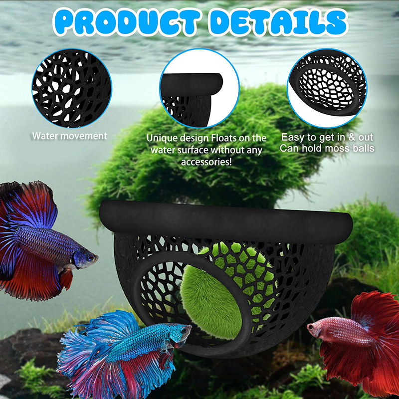 Ring FLoatinG Betta Hide Shrim - Aquarium Fish Hideout recension och pris