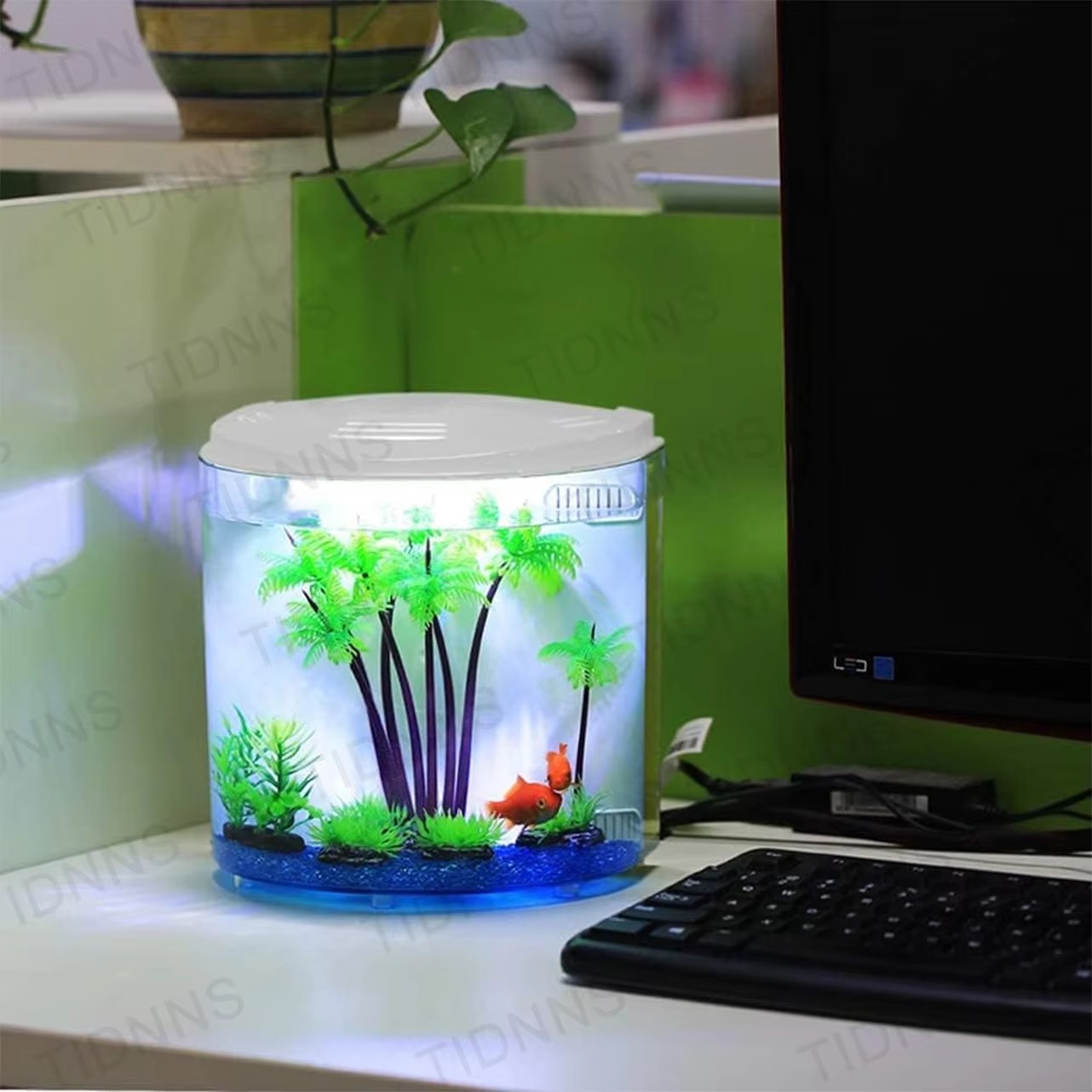 Desktop Small Fish Tank Living - Aquarium Goldfish recension och pris