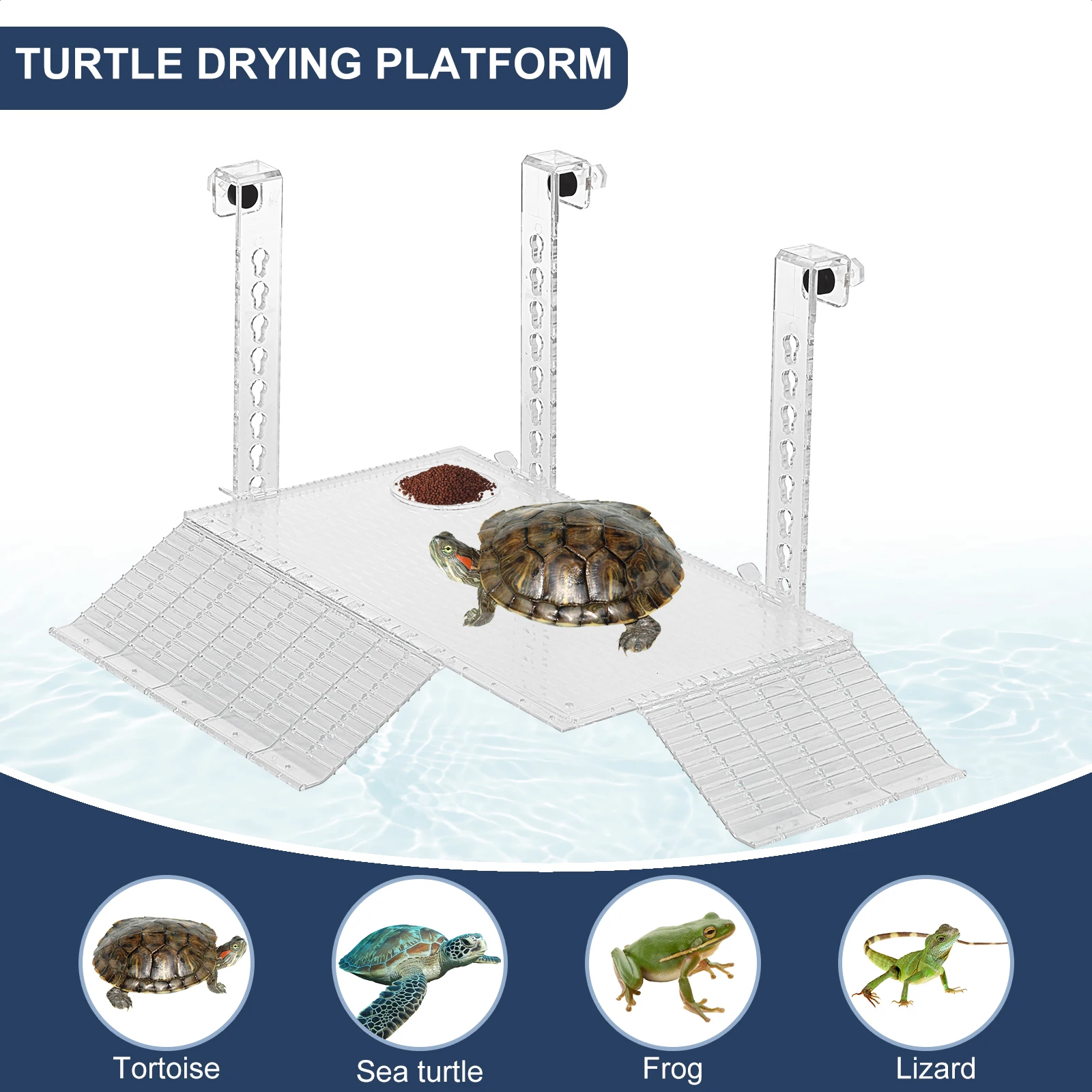 Adjustable Turtle Basking Plat - Aquarium Fish Hideout recension och pris