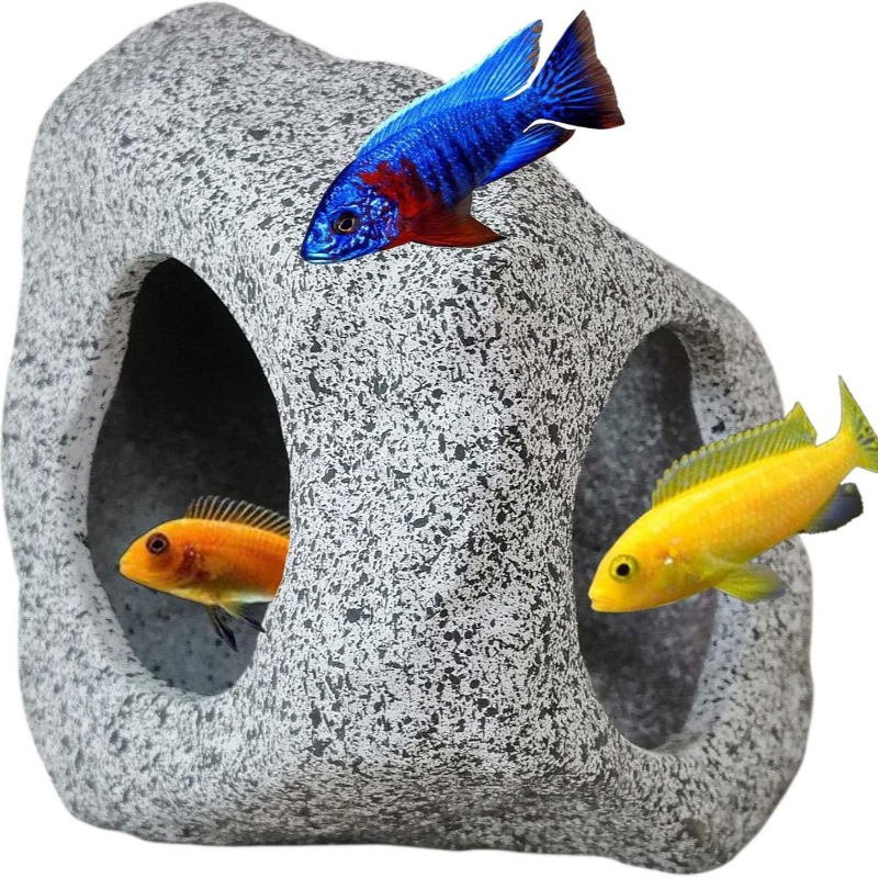 Fish Tank Cave Stone Landscapi - Aquarium Fish Hideout recension och pris