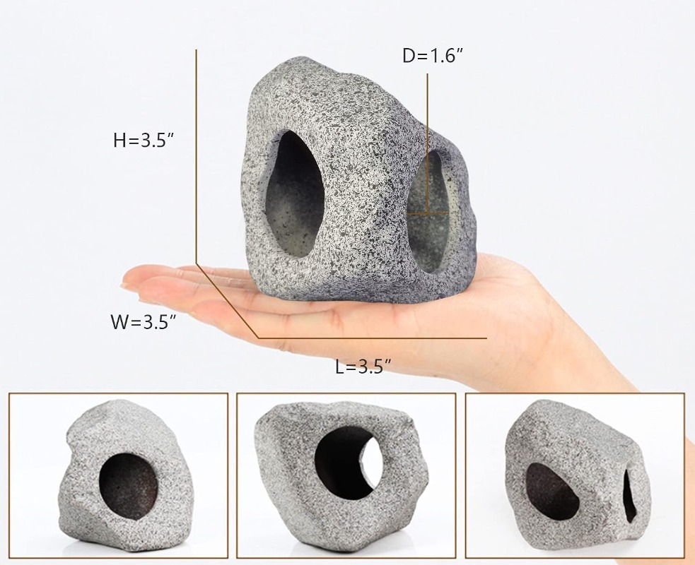 Fish Tank Cave Stone Landscapi - Aquarium Fish Hideout recension och pris