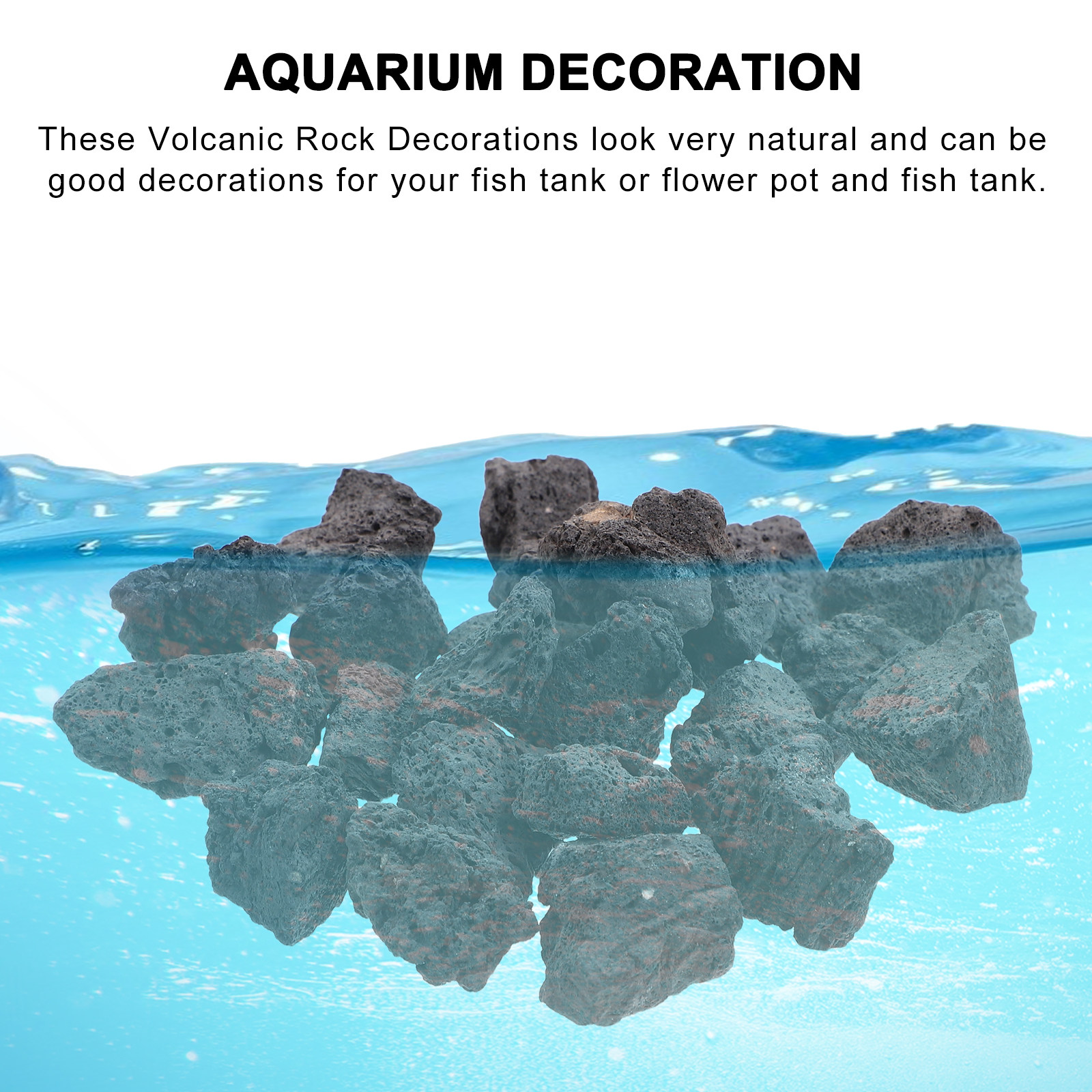 1Pack Volcanic Rocks Natural L - Aquarium Decoration Rock recension och pris