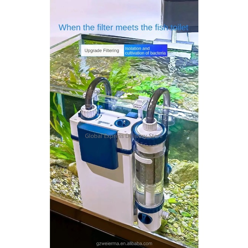 3 in 1 Hanging on Back Externa - Aquarium Fish Waste Collector recension och pris