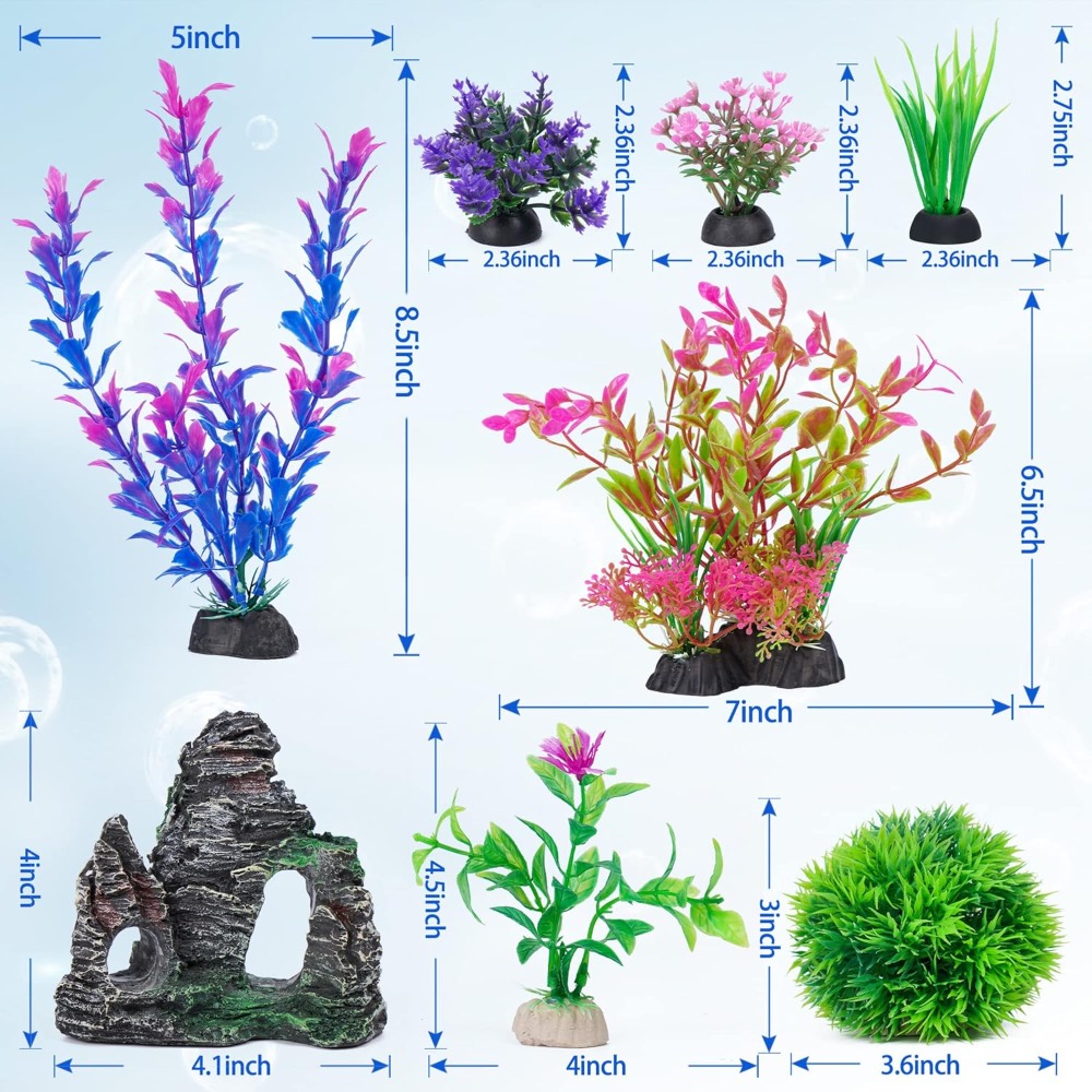 Aquarium Artificial Plastic Pl - Aquarium Goldfish recension och pris