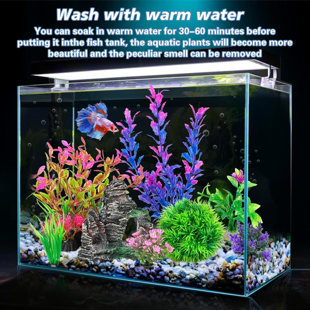 Aquarium Artificial Plastic Pl - Aquarium Goldfish recension och pris