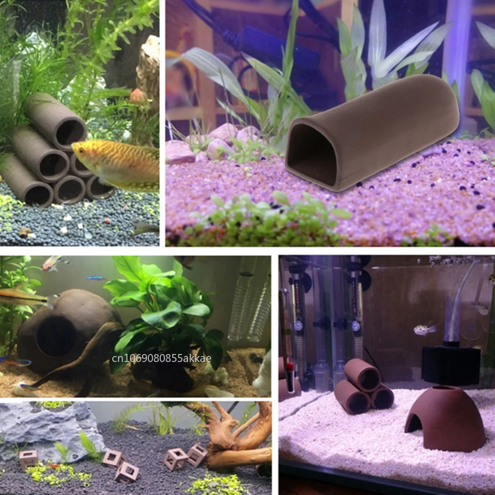1pc Fish Tank Cave Aquarium Ac - Aquarium Fish Only recension och pris